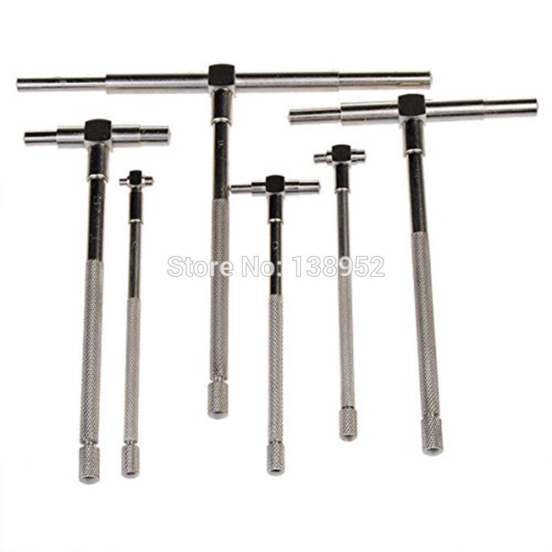 6Pcs Set Telescopic Gauge Set Micrometer Measurement Bore Engineers Kit 8-150mm Hardened Tool Steel Precision Telescoping Gage