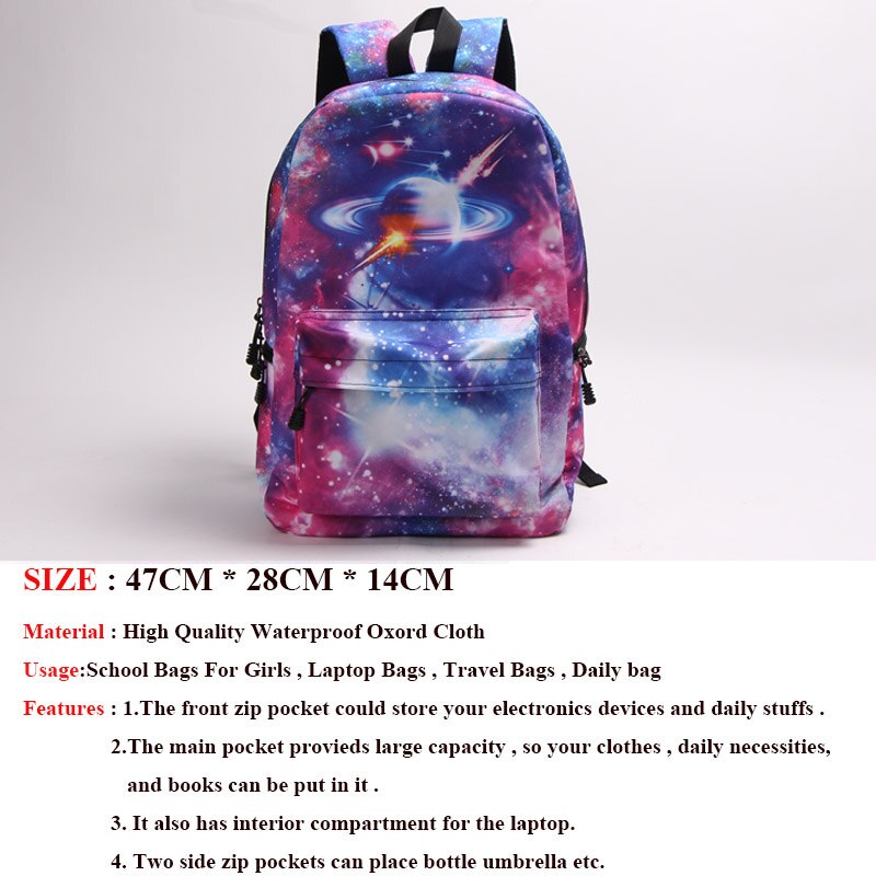 Cartoon Fruits Print Women Backpack Large Capacity Students Travel School Bagpack Avocado Mochila Feminina