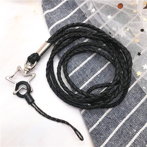 Metall liebe sterne kopf Schlüsselband Weben Nacken Gurt praktisch gurt Kabel Schlüsselband für schlüssel Keychain DIY Hängen Seil keycord schlüssel koord: Sterne