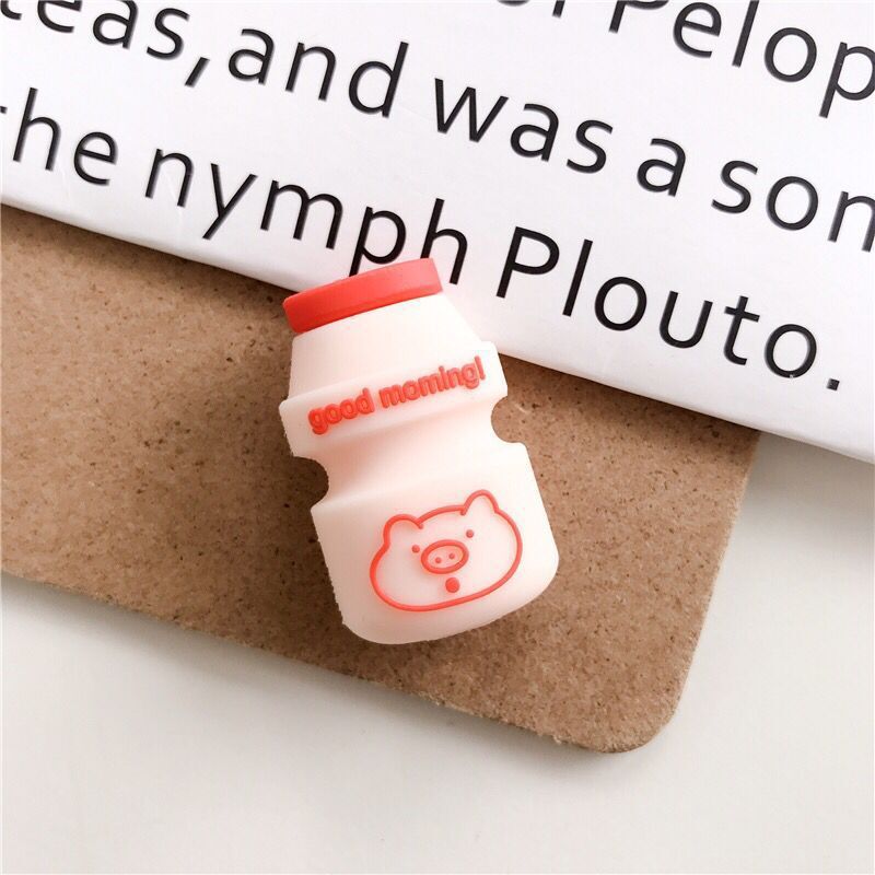 Cable Bite Protector for Iphone Cable Winder Phone Holder Accessory Cable Biters Squishy Doll Model Fruit Drink Avocado Durian: Yellow