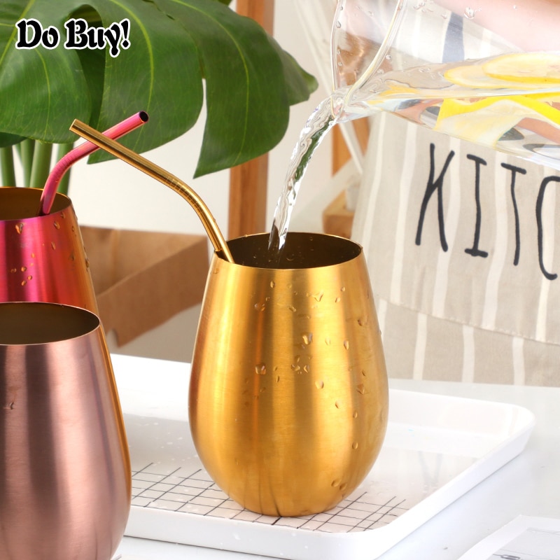 500ml ölkoppar ölmuggar i rostfritt stål mjölkdricksmugg kaffeglas cocktailvattenkopp utomhusdrink