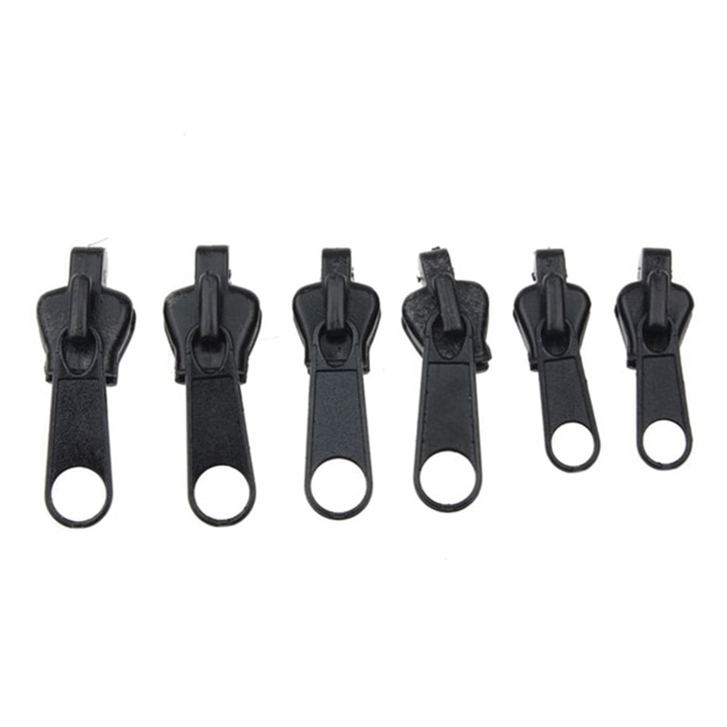 6Pcs Universal Instant Reparatie Rits Reparatie Kits Vervangen Rits Sliding Tanden Rescue Rits Naaien Rits Hoofd