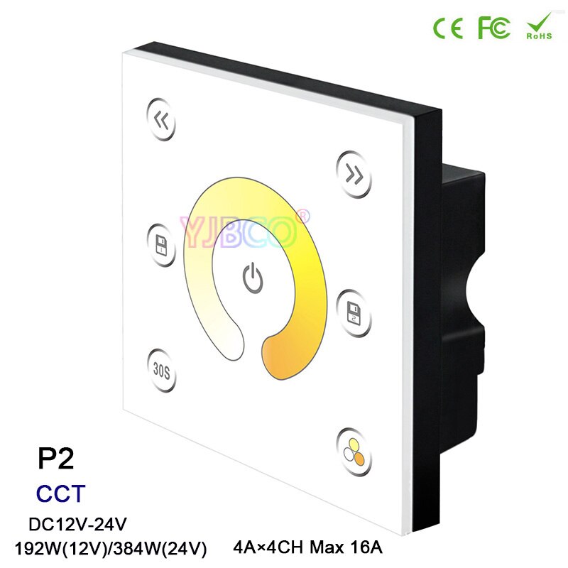 BC LED Helligkeit Dimmer RF kabellos fernbedienung dimmen/CCT/RGB/RGBW LED berühren Tafel Regler für LED streifen Licht lampe, DC12V-24V: P2