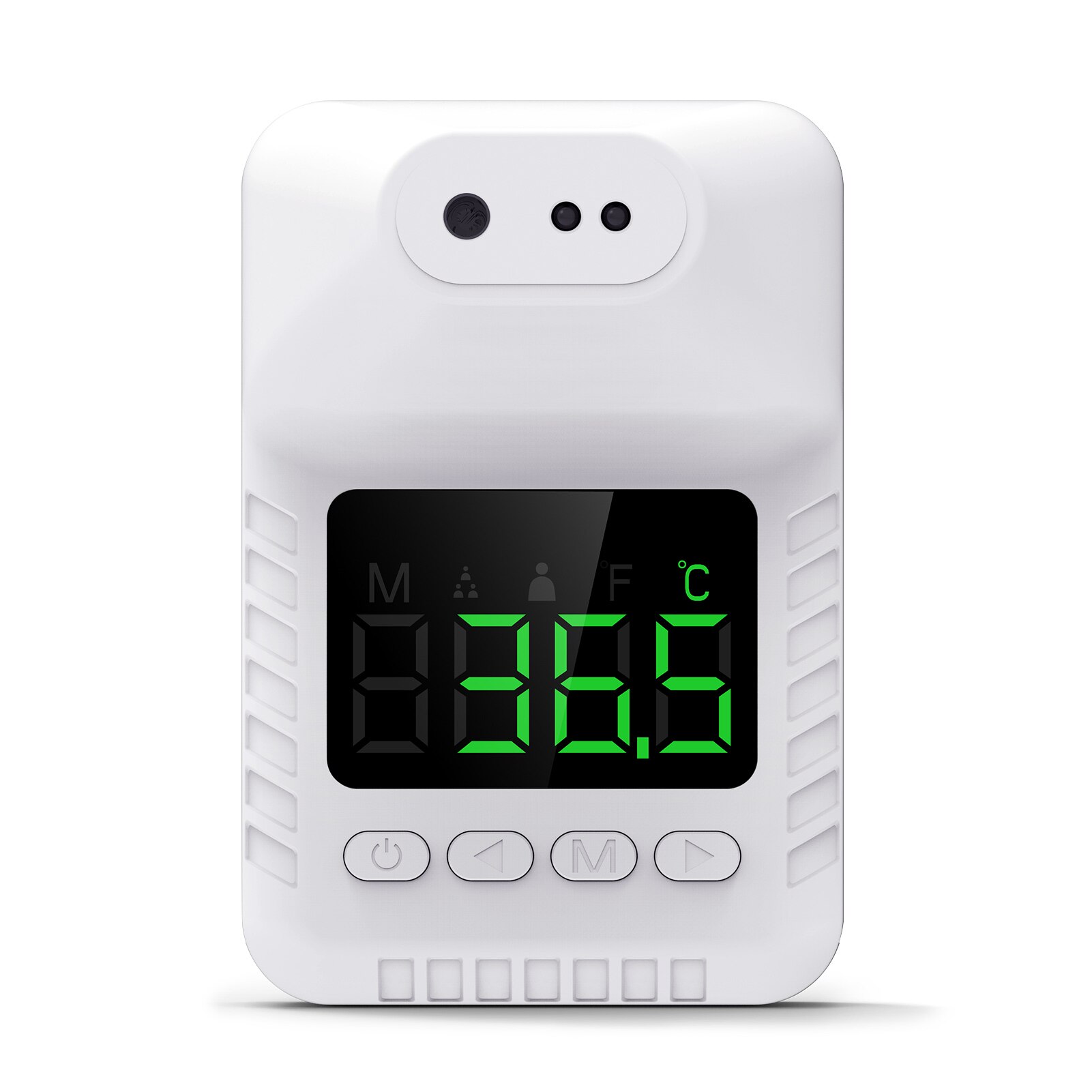 Non-contact Infrared Thermometer Wall-Mounted Forehead Temperature Measurement Meter for Adults Kids with Large Digital Screen