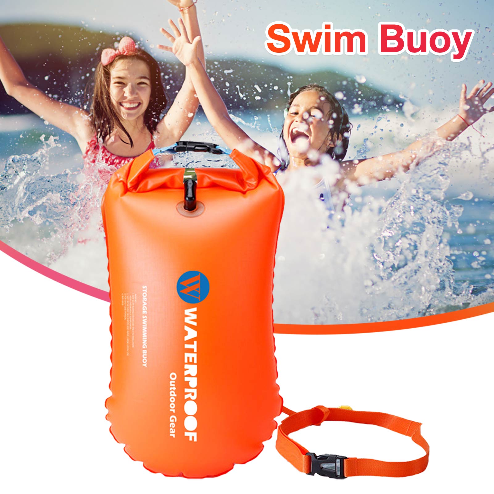 Boya salvavidas para nadar, bolsa de natación, bolsas de natación a la deriva, pesca, buceo, a la deriva, deportes de agua, boya de rescate
