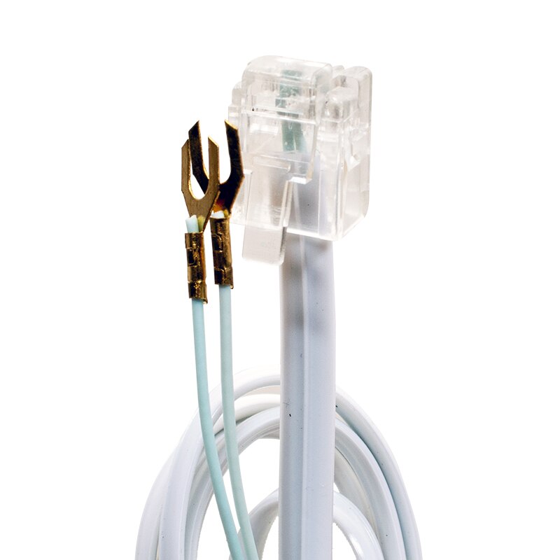 TELEPHONE LINE CABLE MONTH CRIMP 1.5 METERS WHITE