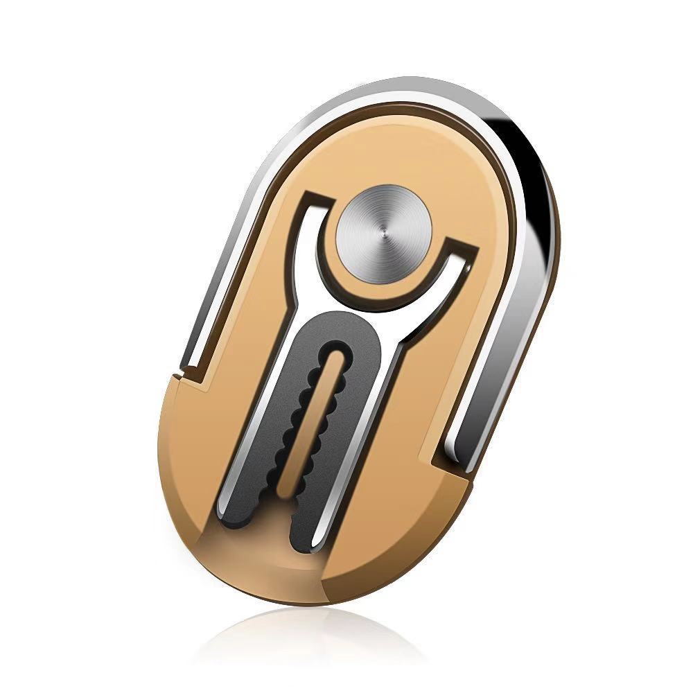 Stijl Gratis Spinning Universele Mobiele Telefoon Ondersteuning Vastgemaakt Ring Auto Navigatie Luchtuitlaat Lui Auto Gemonteerd: Golden