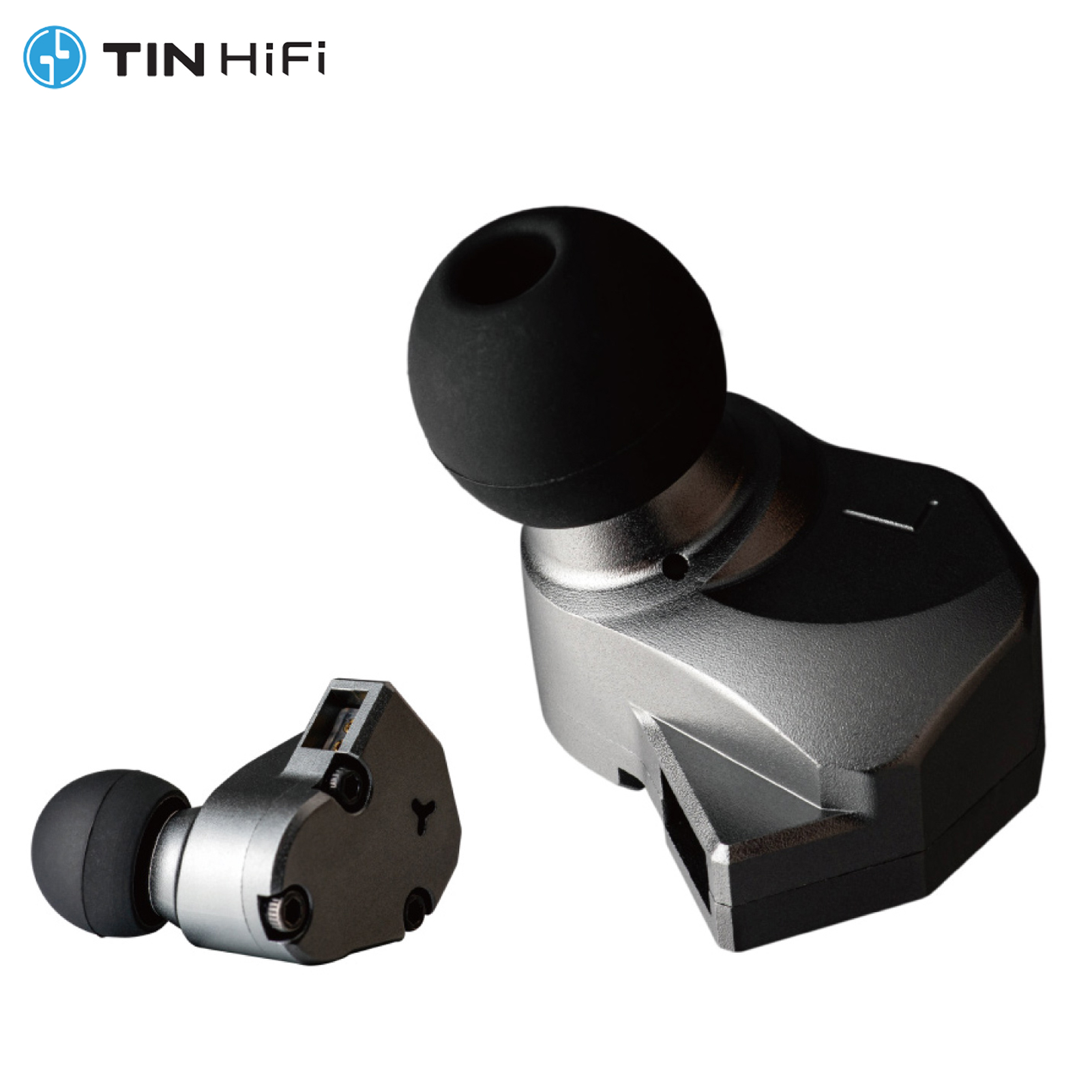TINHIFI C2 Słuchawki douszne przewodowe Mech Warrior Dynamic Driver IEM LCP PU Composite Diaphragm DD 0.78 2pin CNC Metal Hifi Earphone
