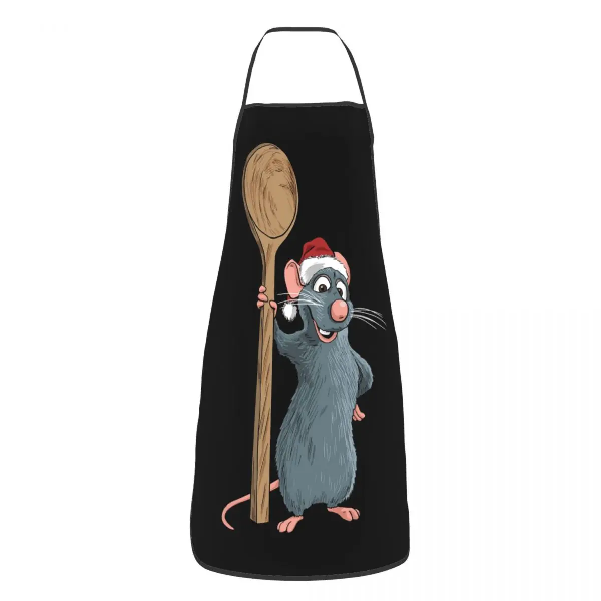 Gran Chef Ratatouille Remy delantal Cocina Chef cocinar hornear babero hombres mujeres cualquier persona puede cocinar Tablier cocina para pintar: Gris claro