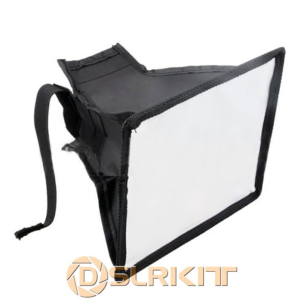 DSLRKIT Draagbare 15x17 cm Flash Diffuser Mini Flash Softbox voor Canon Nikon Pentax Sony