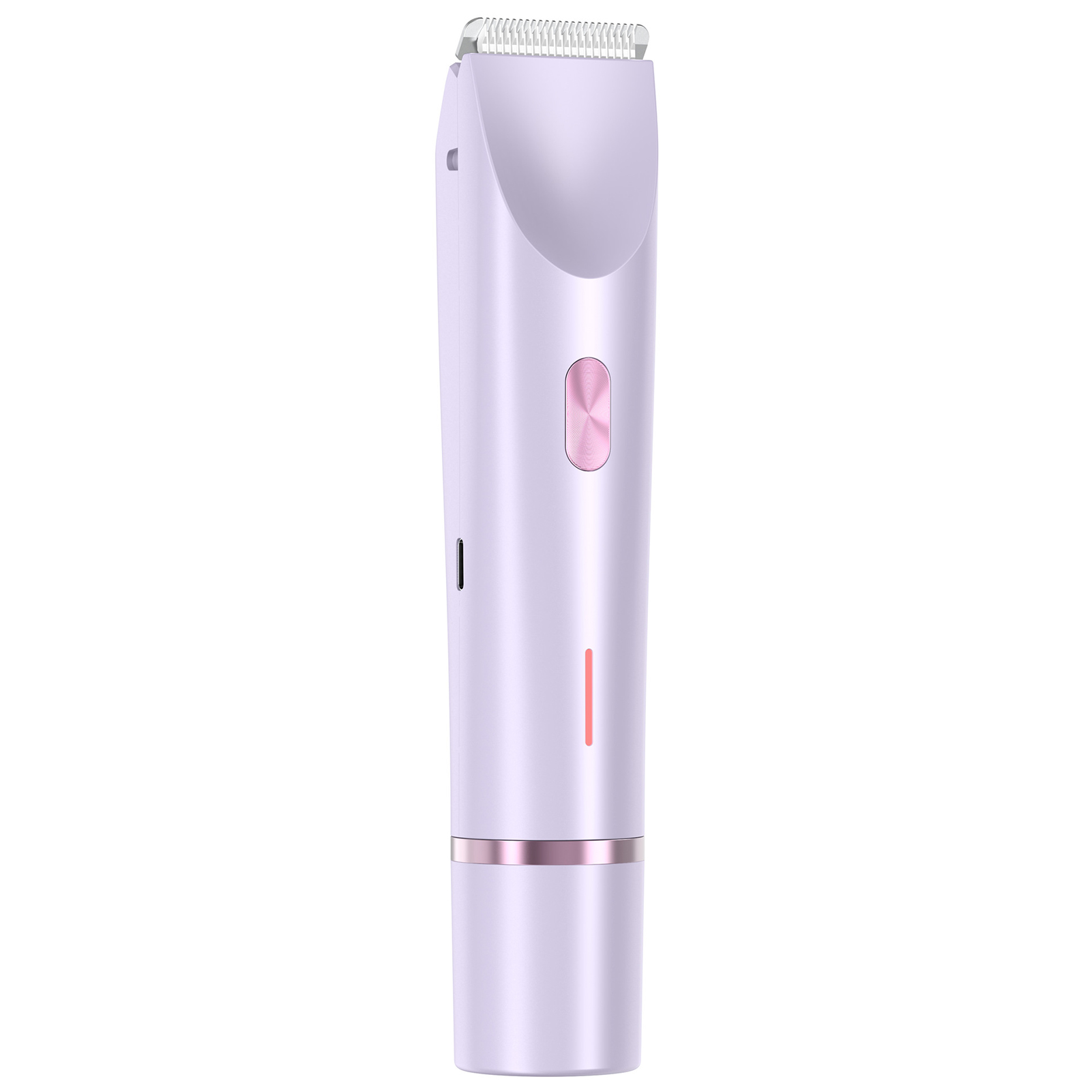 2 in 1 Electric Shaver for Women Waterproof Wet & Dry Hair Razors Double Head Dual Bikini Hair Trimmer Detachable Head Shaver: PURPLE