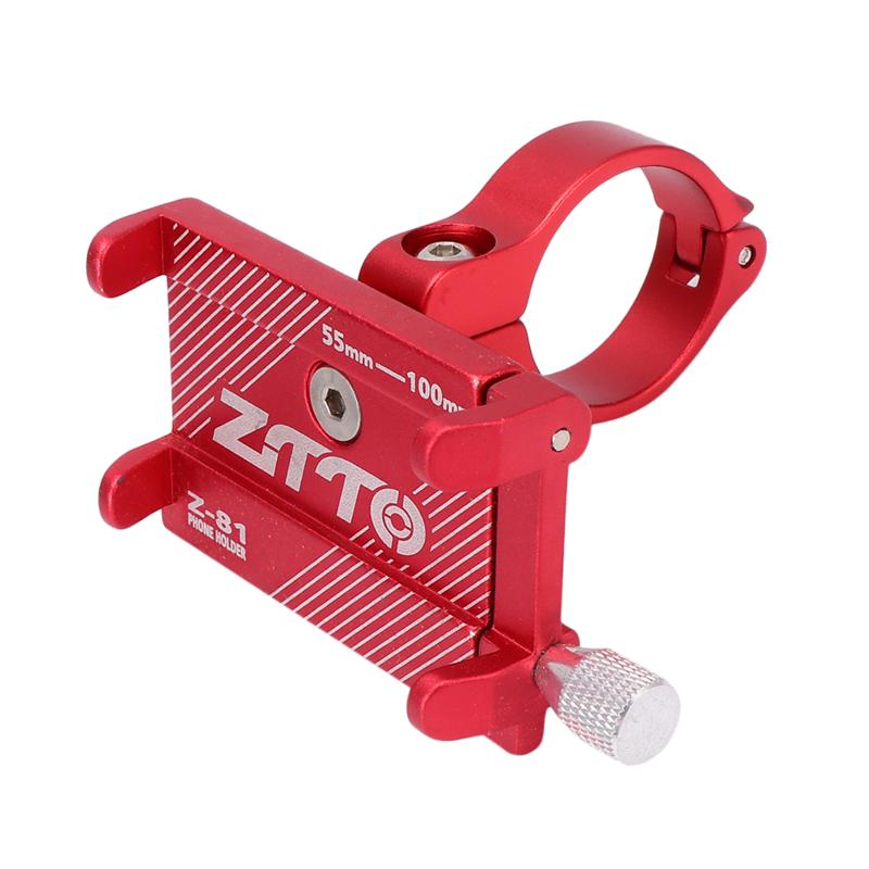 1Pc Mountainbike Aluminium Mobiele Telefoon Frame Fiets Mobiele Telefoon Stand Mobiele Telefoon Beugel Voor Fiets Mountainbike: Red