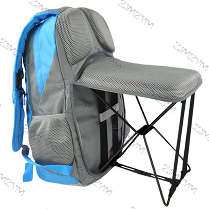 C1313 47L multifonctionnel tabouret pliant sac à dos Sports de plein air sac à dos résistant à l'usure alpinisme sac à dos avec tabouret