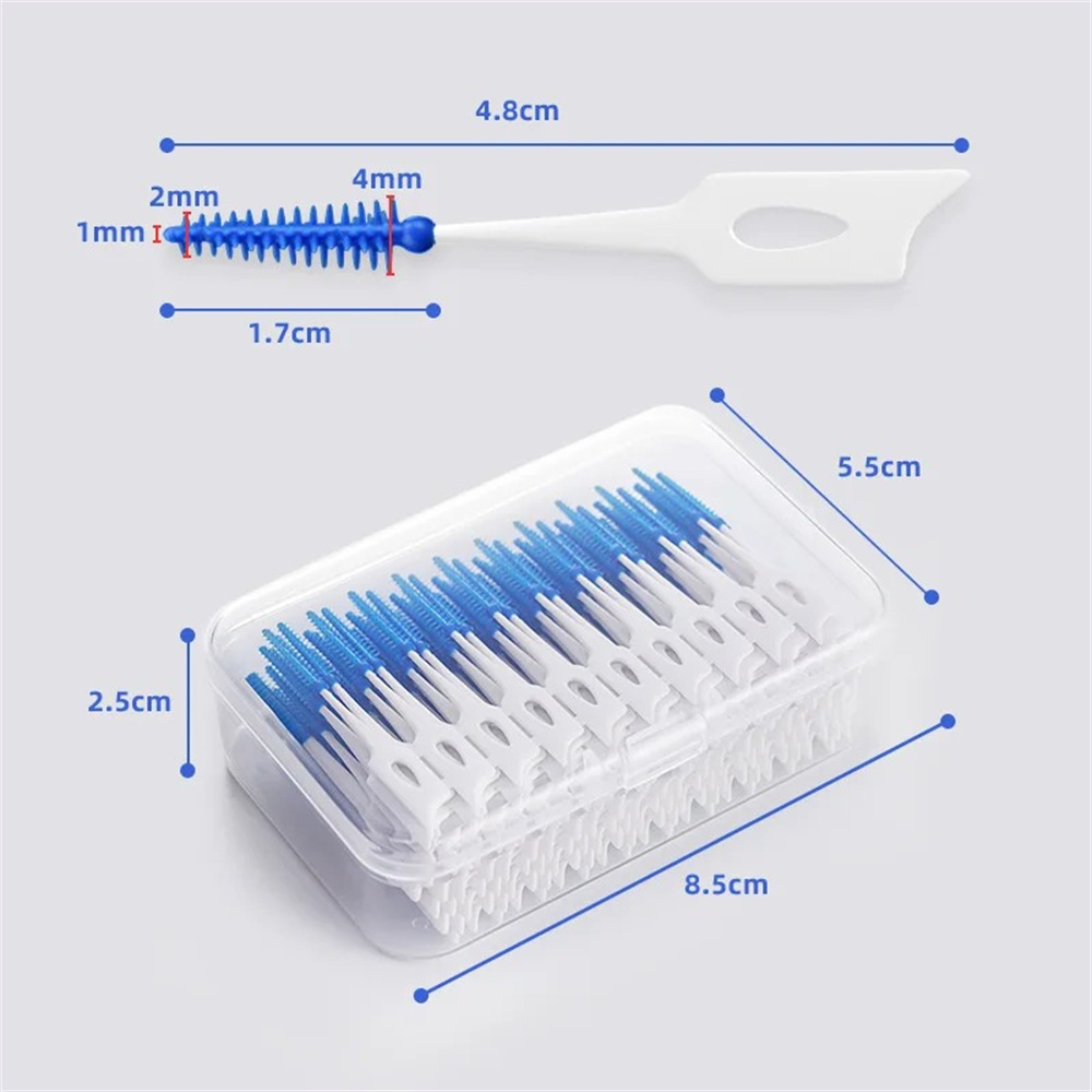 Silikon Interdentalbürsten Super Weiche Zahn Reinigung Pinsel Zahnpflege Zahnseide Zahnstocher Oral Werkzeuge 150 Stücke 200 Teile/satz