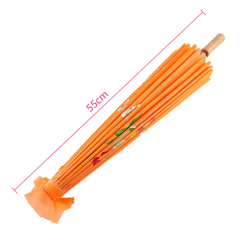 Paraguas de tela de seda de 82/84cm para mujer, flores de cerezo japonesas, paraguas de baile antiguo, paraguas decorativo de papel de aceite de estilo chino