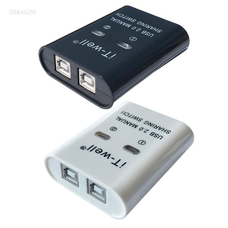 USB 2.0 urządzenie robić udostępniania drukarki ręczne udostępnianie przełącznik Centrum 2 w 1 rozdzielacz
