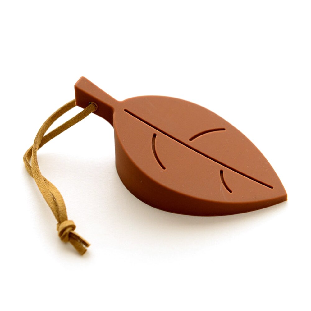 Leaf Style Door Stopper Silicone Leaf Shape Door Stopper Baby Safe Doorways Gates Security Door Block: Brown