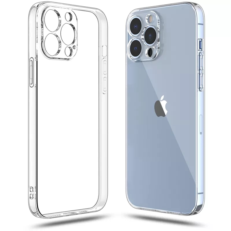 Funda de teléfono transparente ultrafina para iPhone 15 14 13 12 11 Pro XS Max XR X 7 8 6 6s Plus SE 2022, funda trasera de silicona TPU suave