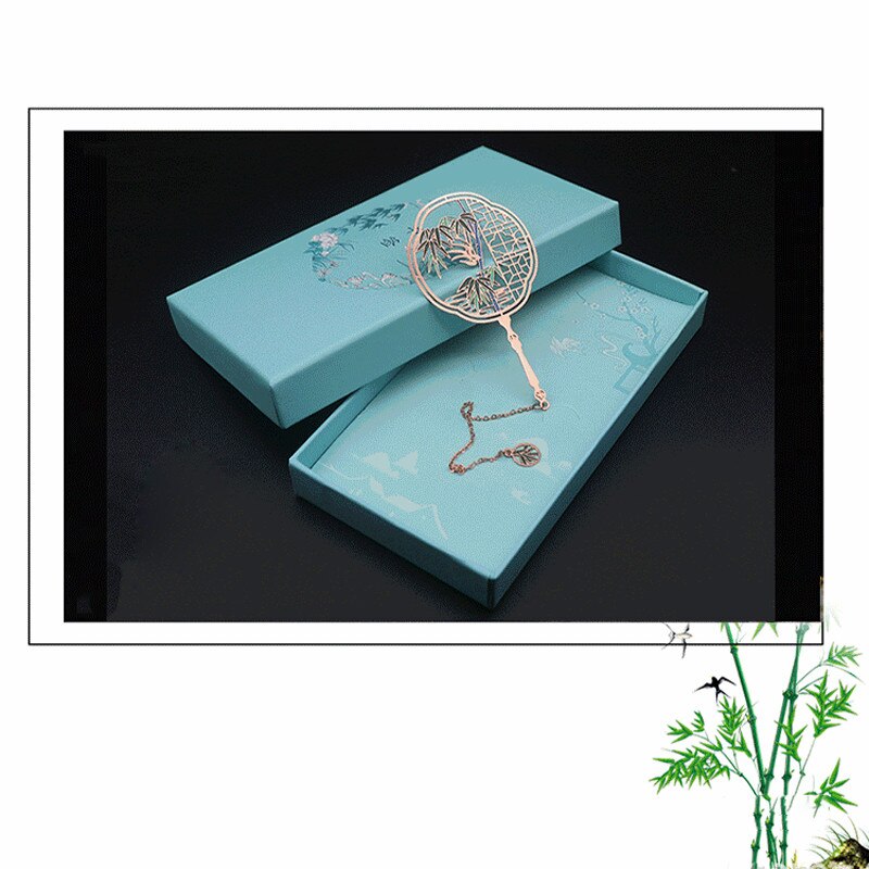 EZONE 1pc metal zakładka żuraw Sztuka zakładka wykwintne pomponem wisiorek dzień nauczyciela dzień matki prezent szkolne materiały biurowe: T9