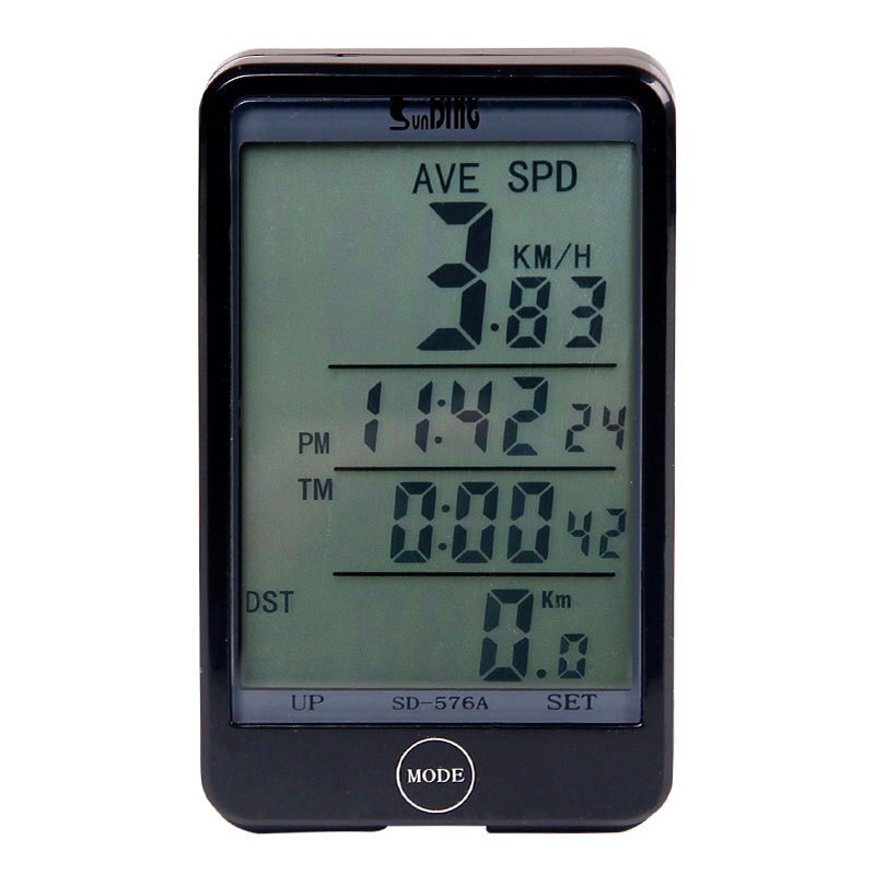 Bicycle code watch Sunding Mountain Bicycle Speed Meter SD576C Wireless English Waterproof Speedometer Velocity Metre NightLight