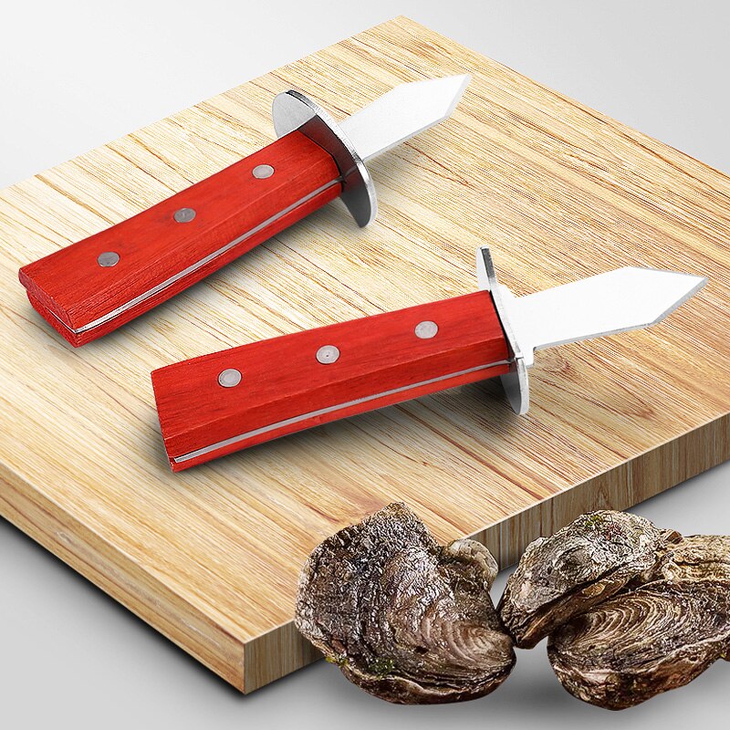 Sharp Stainless Steel Oyster Knife Protect hands Oyster Shucker Shell Seafood Opener Tool Kitchen cutter gadgets 2 Styles