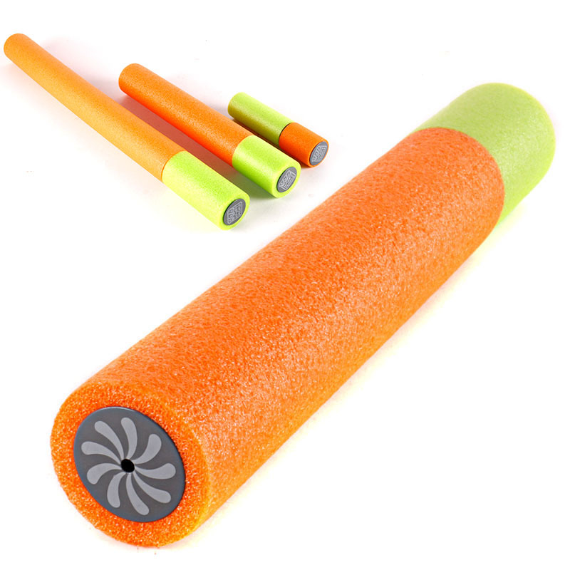 Summer Beach Water Toy Straight Tube Foam EVA Material Pull Type Water Cannon Water toy Children's Toys: 54 cm length