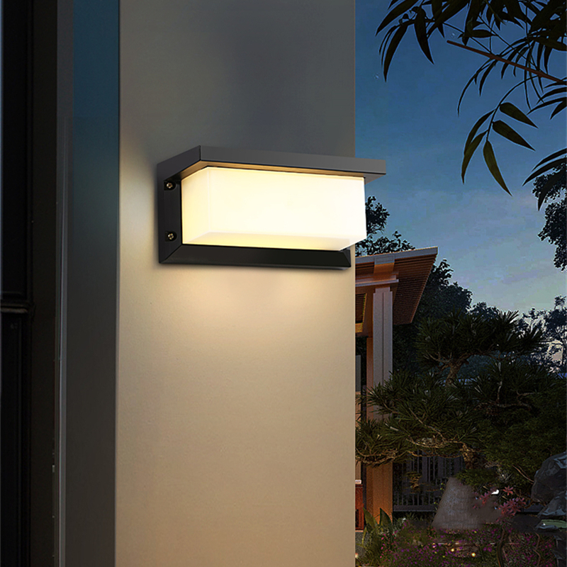 E27 utomhusvägglampor med led-belysning 15w/25w vattentäta  ip65 aluminiumlampetter för trädgård, innergård, heminredning, väggmonterad gatubelysning