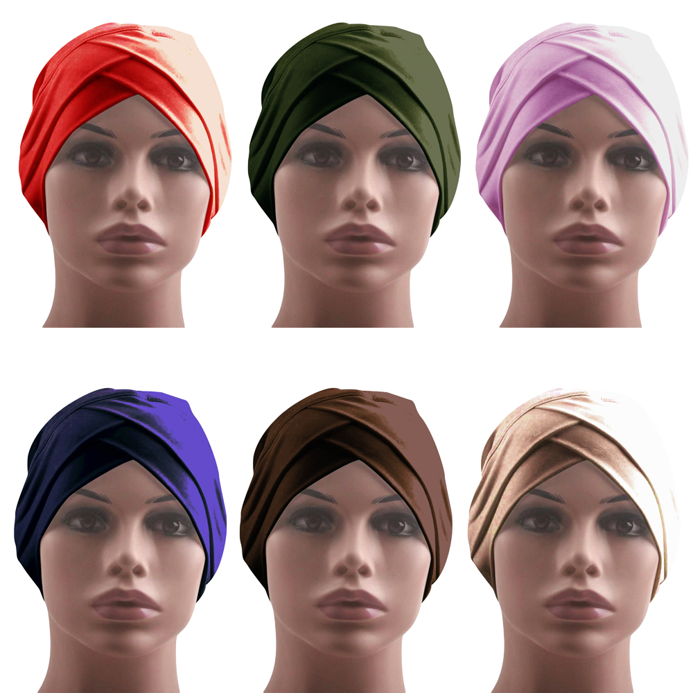 Muslimische Frauen Hijab Turban Hütte Kopf Schal Haarausfall Krebs Chemo Deckel Kopftuch wickeln Islamischen Mütze Motorhaube strecken Headwear Hütte