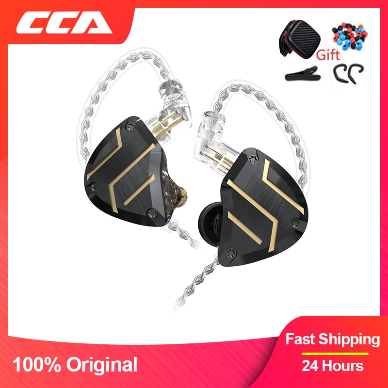 Cca C10 Pro Metal Oortelefoons Bedrade Headset Gaming Oordopjes Met Microfoon Bass Oordopjes Oortelefoon Opknoping Oor Ruisonderdrukkende