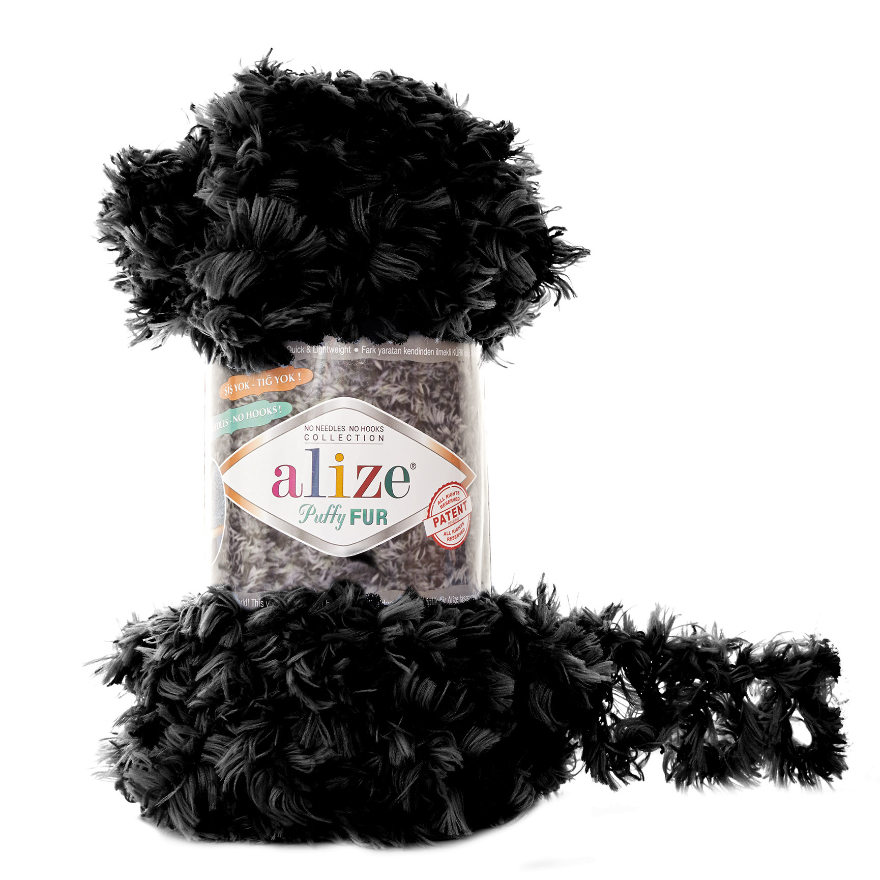 Wimper Loopity Garen, Alize Puffy Fur, Easy Finger Knitting - 4 Ball - GEEN SPIEZEN- NAALDEN- 6 Meter(100gr)- Hobby - - Sjaal - Baret - Handschoen - Jurk - Sjaal - Wrap - Diy - Made In Turkey: 6101
