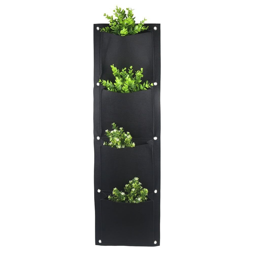 4 y 7 bolsillos fieltro Vertical macetas jardinera colgante macetas maceta en la pared jardín verde campo
