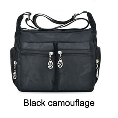 Vrouwen Messenger Bags Nylon Canta Schoudertassen Handtassen Bekende Merken Crossbody Tassen Vrouwelijke Bolsa sac a Main Tote: Black camouflage