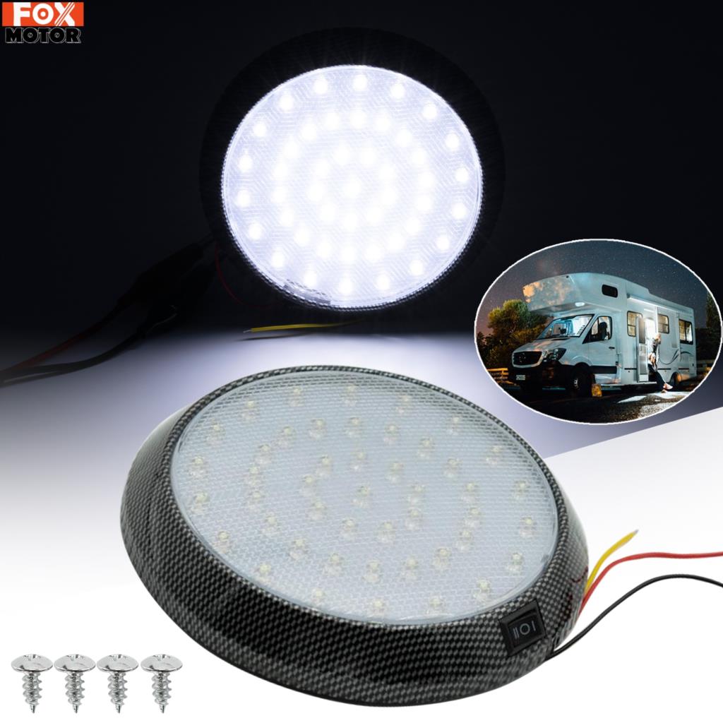 Ronde Stijl Reading Dak Plafond Lichtkoepel Interieur Led Chrome Cabine Spot Lamp Caravan Trailer Camper Camper Renault Master