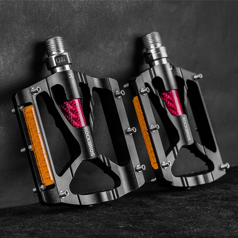 ROCKBROS – pédales de vélo ultralégères et réfléchissantes, accessoires de cyclisme