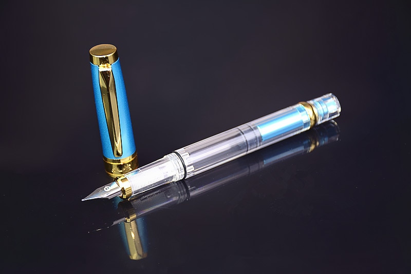 Wing Sung 3008 Piston Fountain Pen Big Volume Demonstrator Fountain Pen F EF Nib Wingsung Fountain Pen
