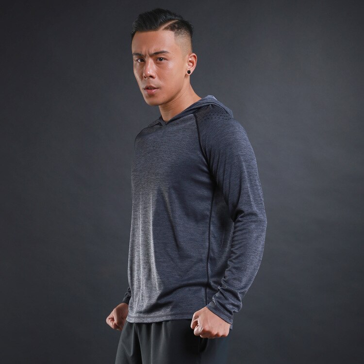 Autumn and Winter Men Sweatshirt Long-sleeved Sweater Breathable and Quick-drying Fitness Training Sports and Leisure Hoodie: XXL / C4