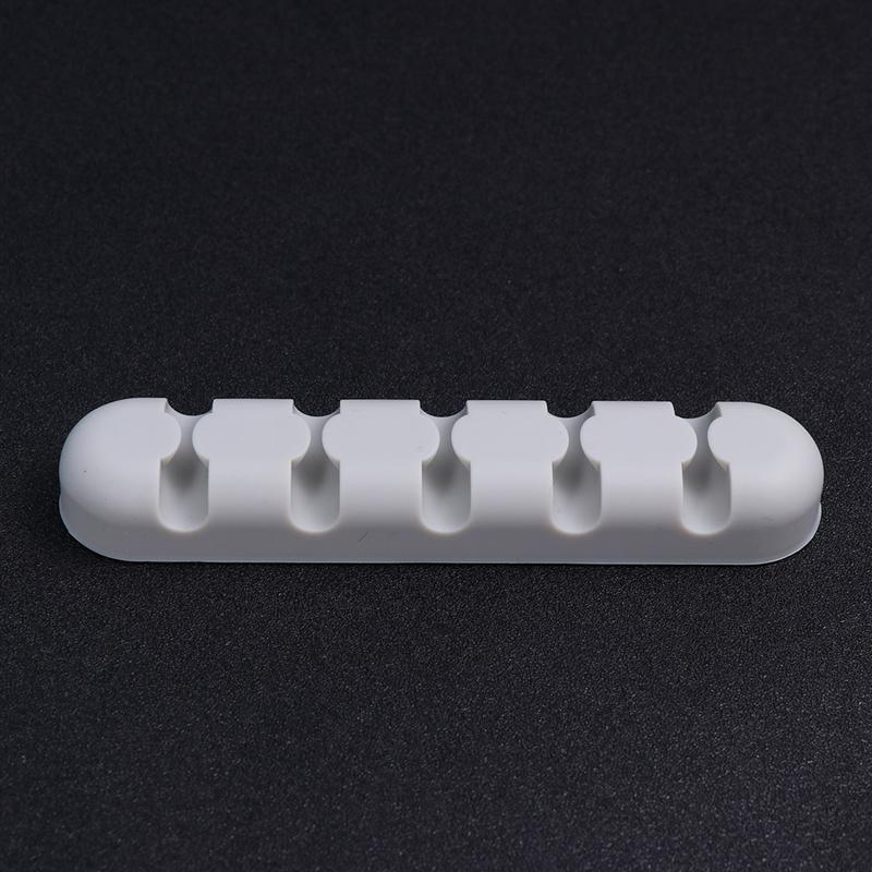 2pcs DIY Storage Rack Sticker Desktop Data Line Organizer Cable Self Adhesive Cord Holders Buckle Silicone Line Manager A35