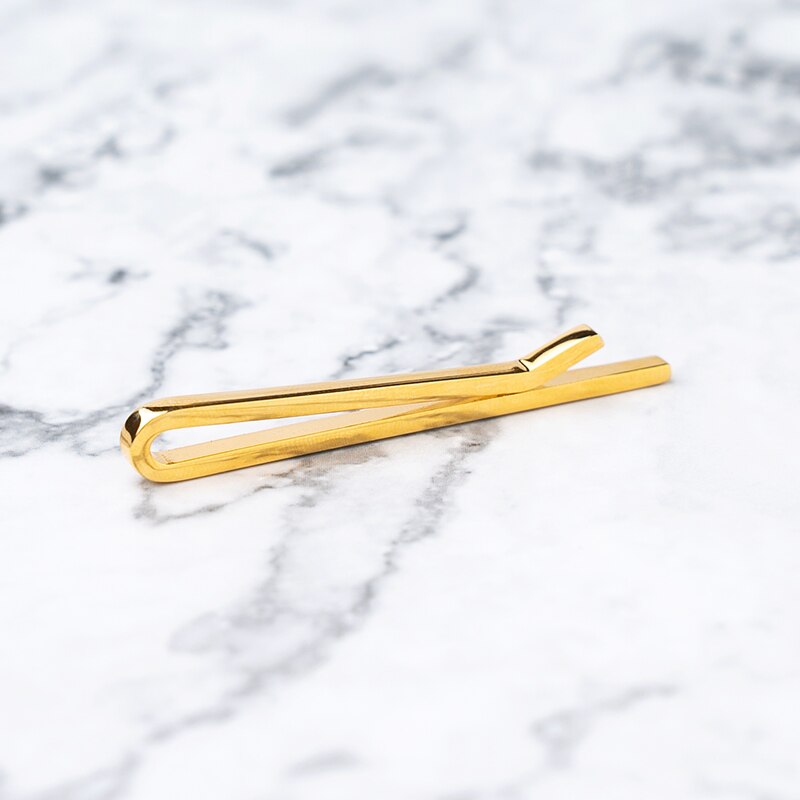 Men Tie Clips Gold Color Tie Bar Classic Business Necktie Bar Style Jewelry Wedding Accessories