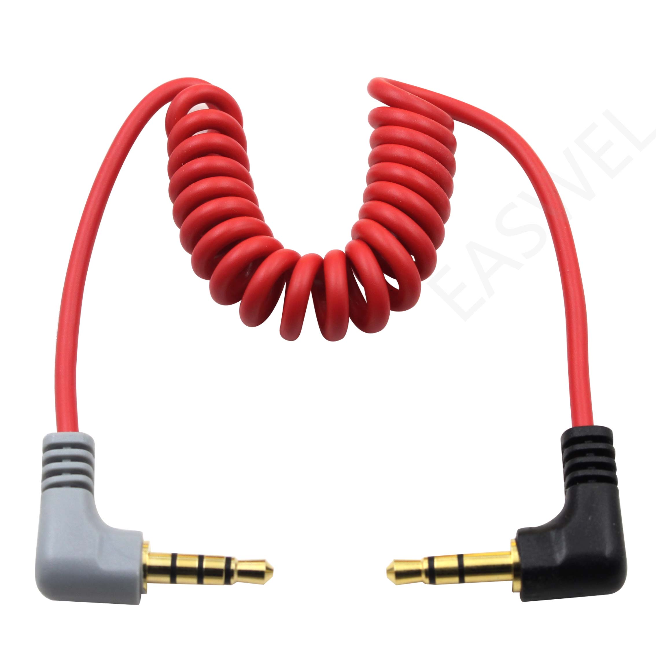 Replacement Coiled SC7 Cable for Rode iOS Patch TRRS - TRS Microphone 3.5mm