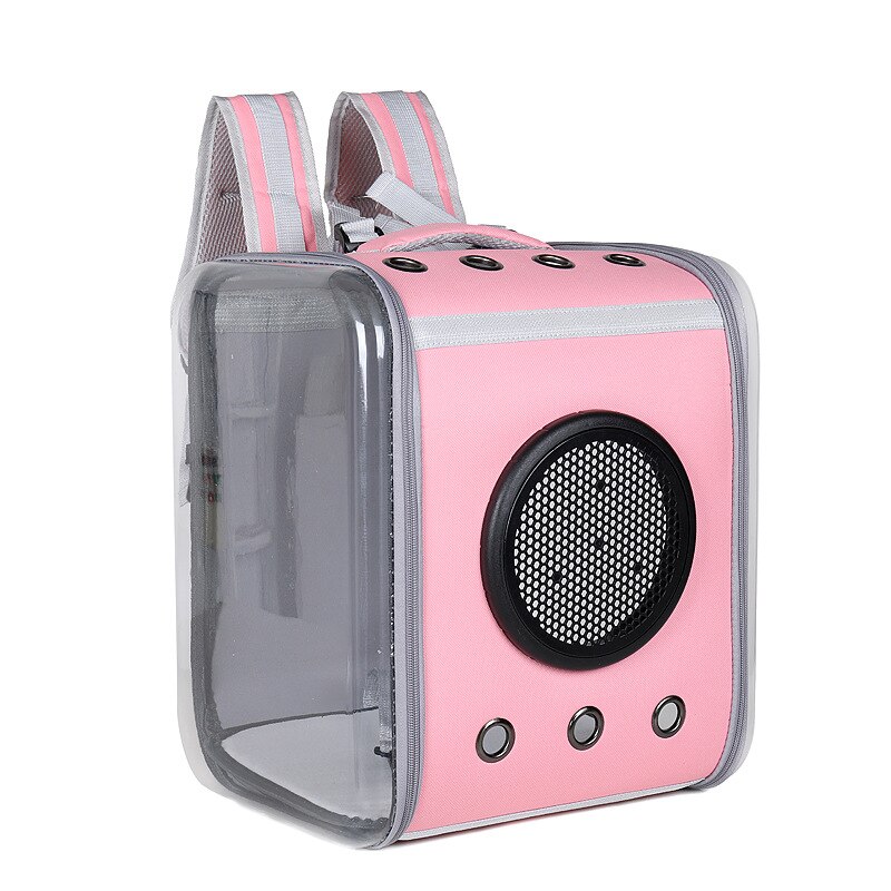 Moorpet – sac à dos pour chat à sortir, sac Portable pour chat, sac pour chien, grande capacité, deux boîtes pour chat, Capsule d'espace, bonne , plusieurs couleurs: Pink