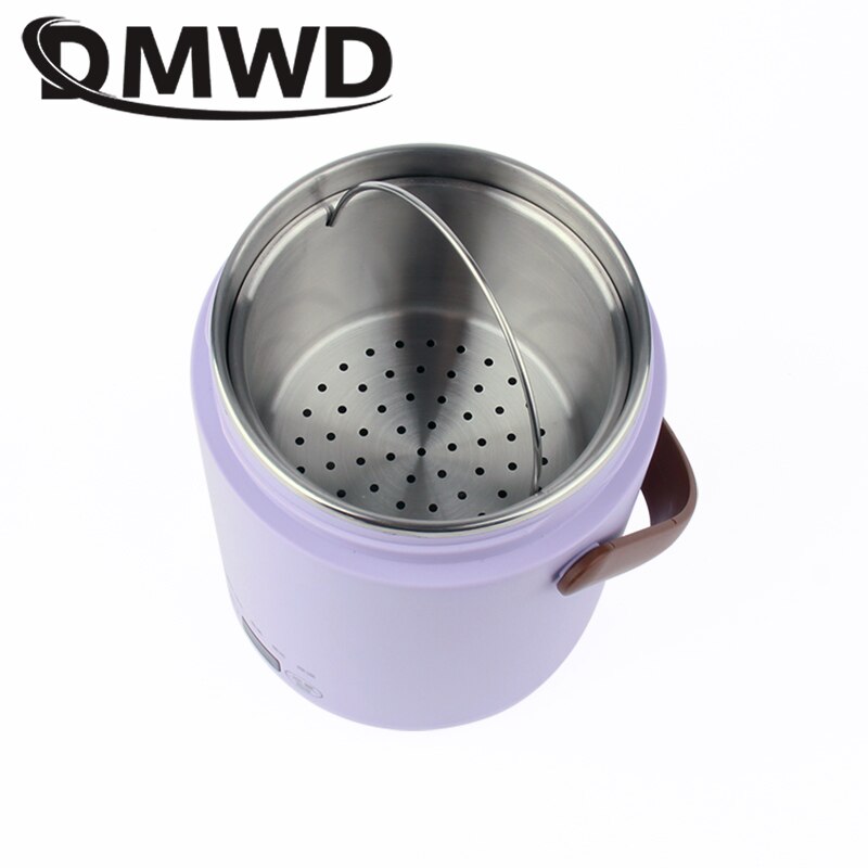 Bollitore elettrico fornello di riso scatola da pranzo mini zuppa portatile stufato pentola a cottura lenta porridge cibo piroscafo tagliatelle riscaldatore di pasta pentola calda