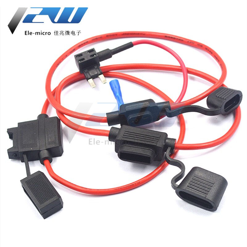 Fuse socket car with medium and small waterproof fuse box, car modified fuse with cable