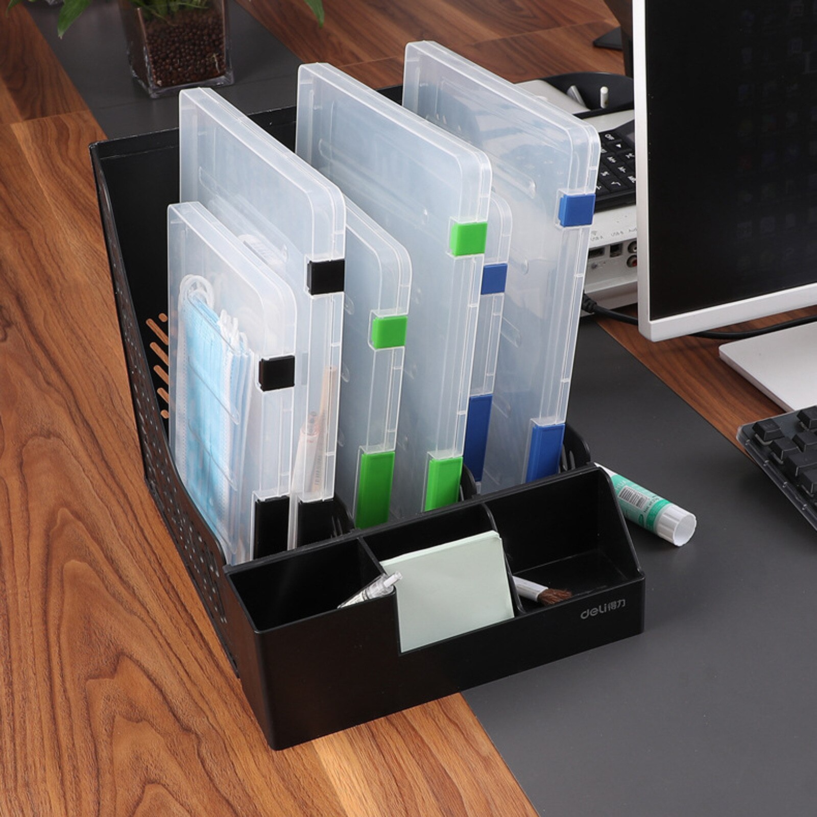 Data Storage A5 Transparent Storage Box Clear Plastic Document Paper Filling Case File Box Important Document Nvoice