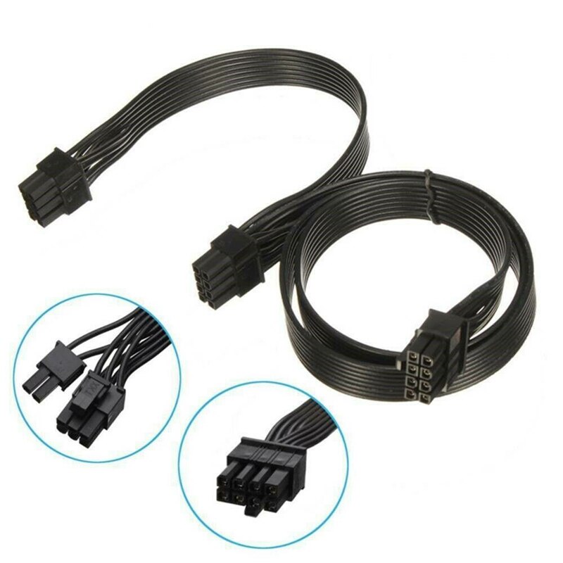 Cable de alimentación de CPU ATX de 8 pines a 8 pines duales (6 + 2), PCIE, VGA, para EVGA Supernova 650, 750, 850, 1000, 1600, G2, G3, P2, T2, GS