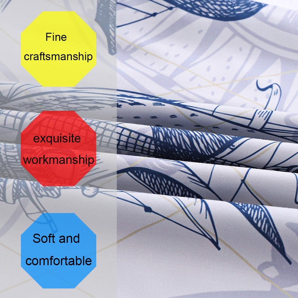 Beddengoed Set Digitale Afdrukken Nautische Beding Dekbedovertrek Zachte Comfortabele Jongens Beddengoed Ons Twin Queen