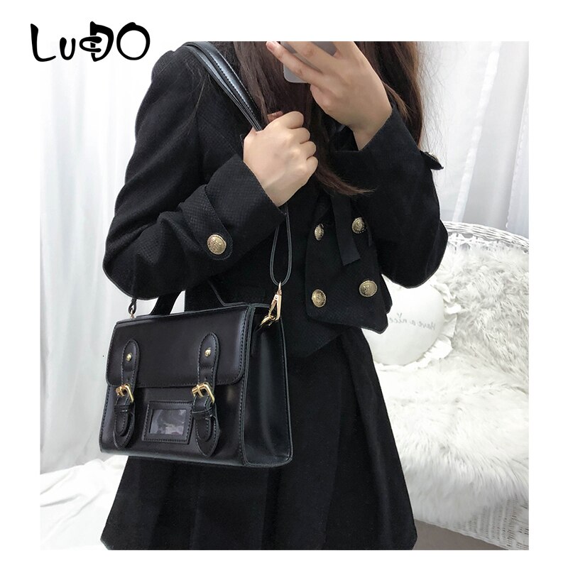 Vintage sacs à main huile cuir femmes sac de messager rétro femme épaule sac à bandoulière fille étudiant adolescent cartable Bolsa