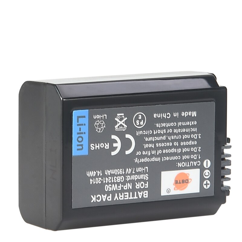 2/3PCS 1950mAh 7.4V DSTE NP-FW50 Camera Battery 1*Charger for Sony NEX-7 NEX-5N NEX-F3 SLT-A37 A7 NEX-5R NEX-6 NEX-3 NEX-3A