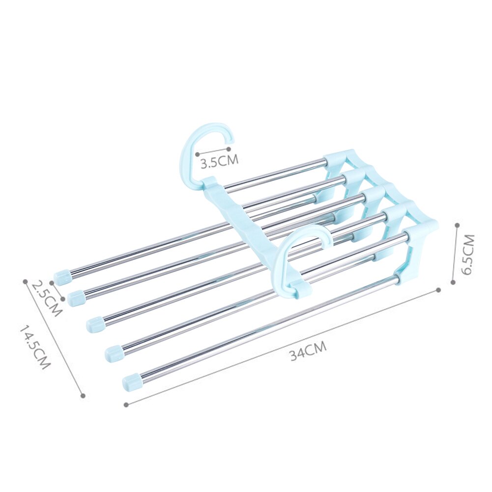 Clothesline Bathroom Clothes Dryer 5 in 1 Multi-functional Wardrobe Pant Rack Shelf Stainless Steel Clothes Hangers