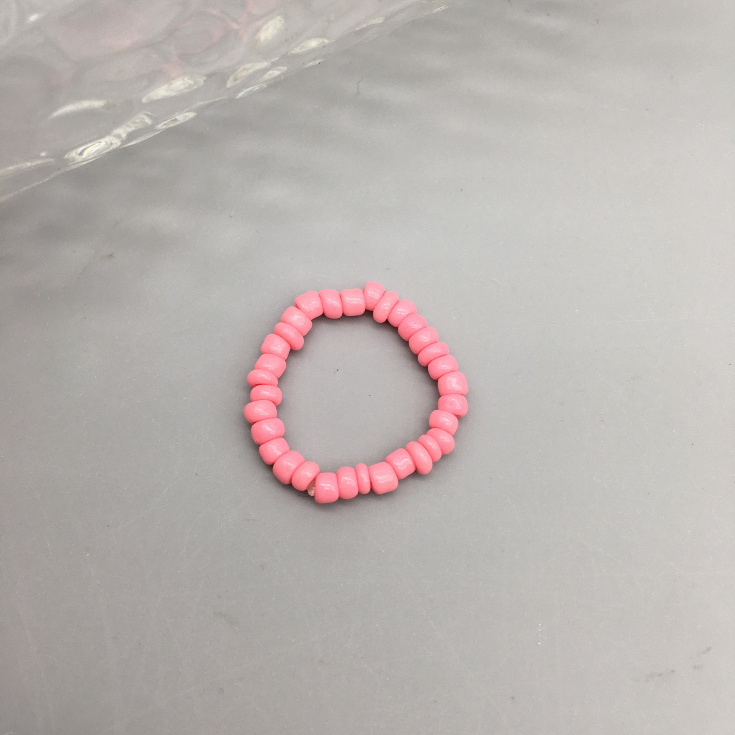 Anillos de cuentas de semillas simples para mujer, anillos con cuentas de cristal a la , bonitos y minimalistas, cuentas coloridas, anillos finos apilados geométricos