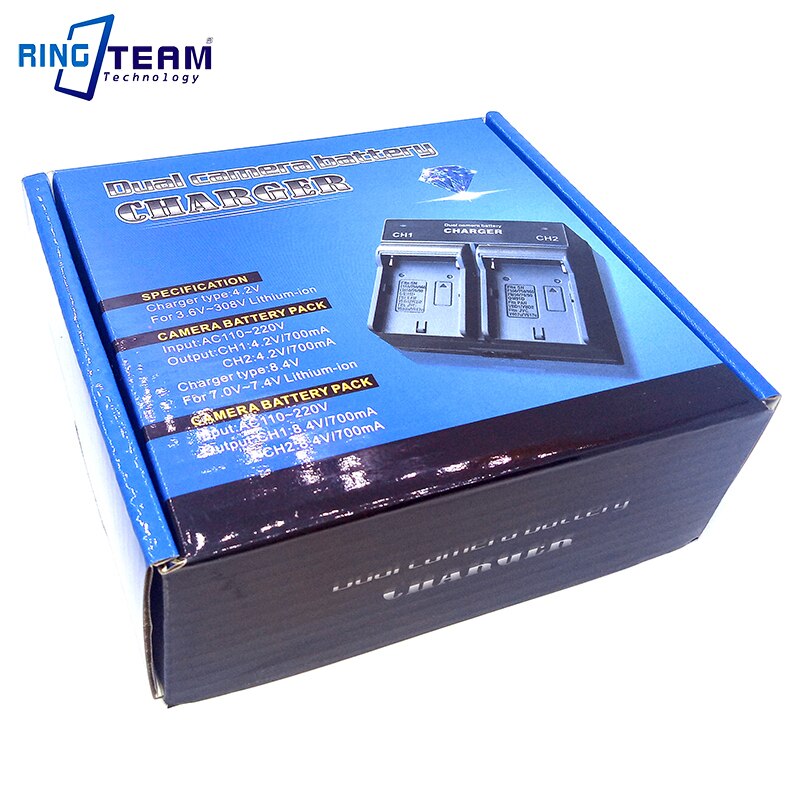 100-240 V de potencia rápido cargador Dual para SONY batería NP-F970 F980 NP-F750 F770 NP-F550 F570 NP FM50 FM70 FM90 para VW-VBD1 VW-VBD2